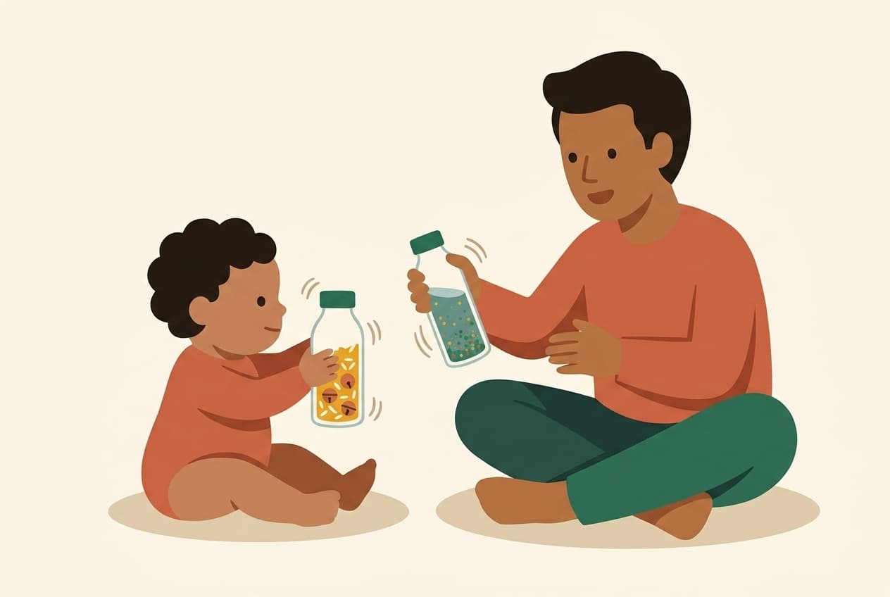 Bouteilles sensorielles sonores et visuelles
