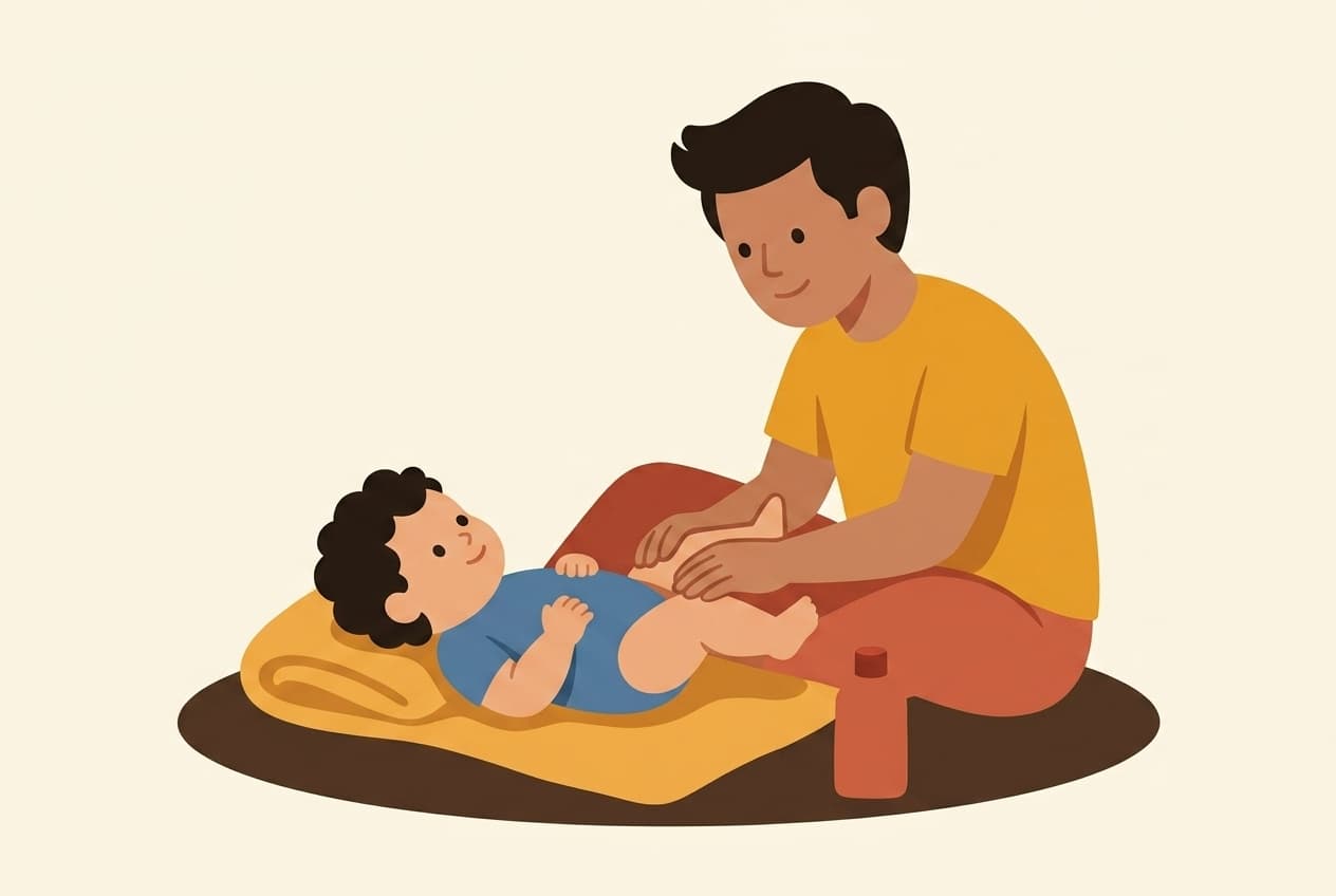 Gentle Baby Massage and Skin-to-Skin