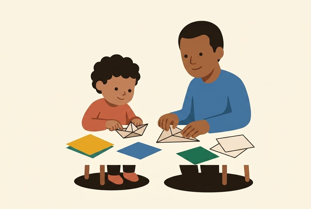 Premiers origamis : la cocotte et le bateau